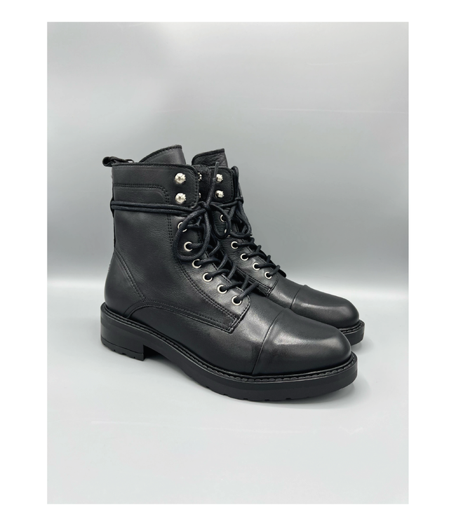 Pavement Charley Side Zip Leather Combat Boot