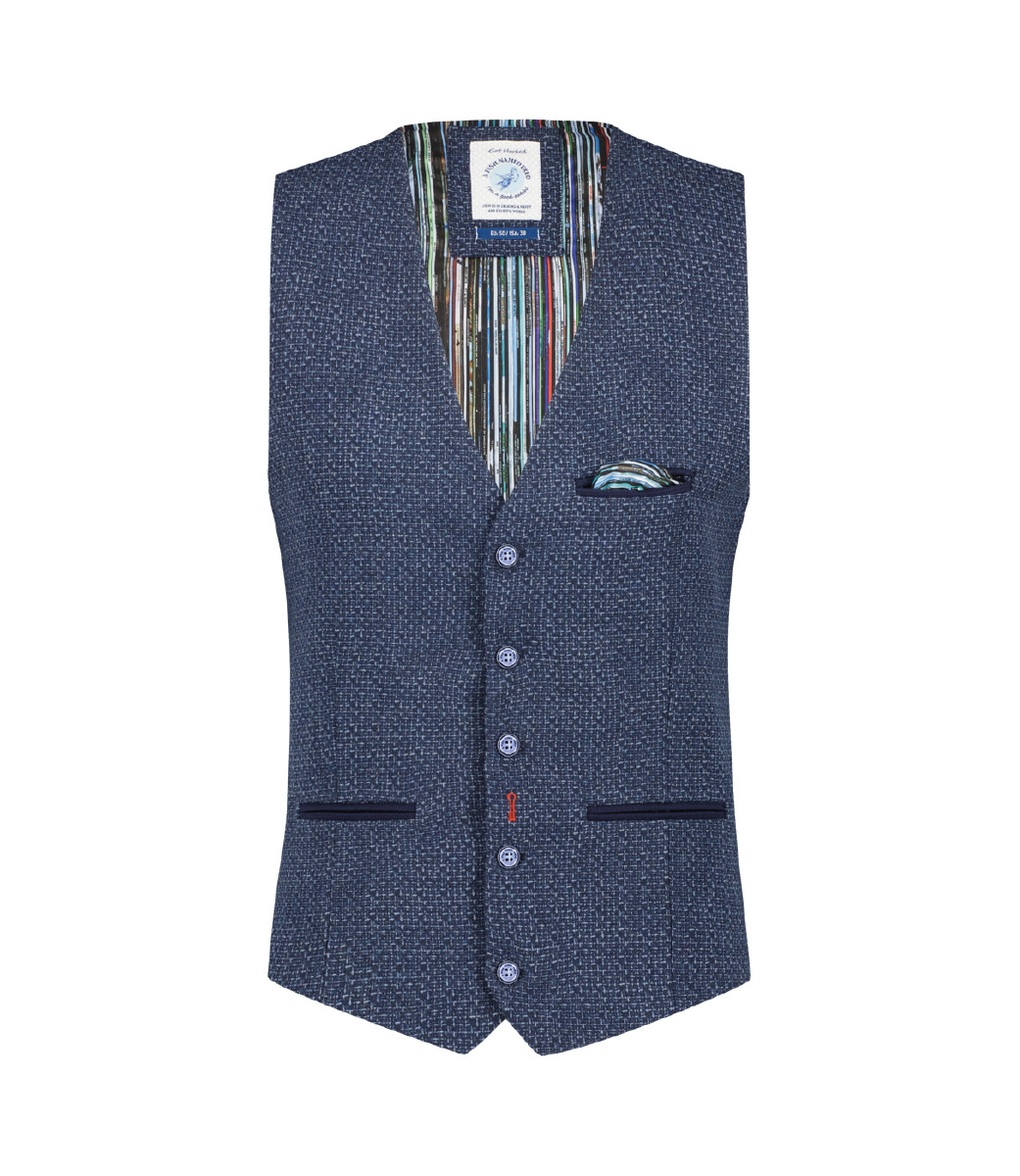 A Fish Named Fred Melange Structure Waistcoat Shop Vests at espy