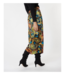 EsQualo Elastic Back Party Print Skirt