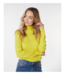 EsQualo Puff Shoulder Turtle Neck