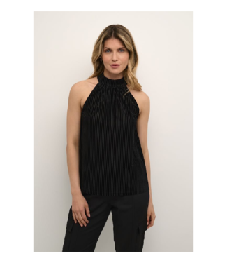 Kaffe Caca Velvet Stripe Halter Top