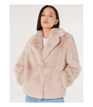 Apricot Opulent Fur Coat