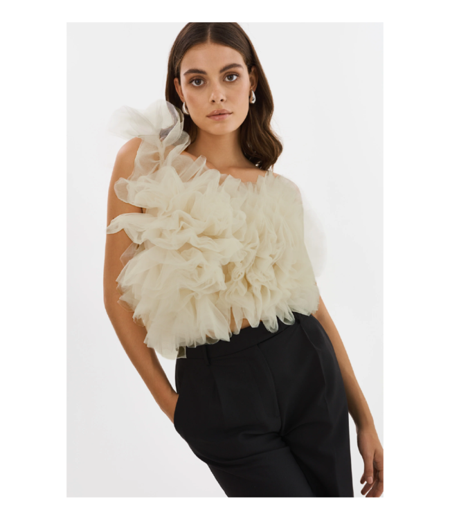 Lamarque Feleta Ruffle Tulle Top