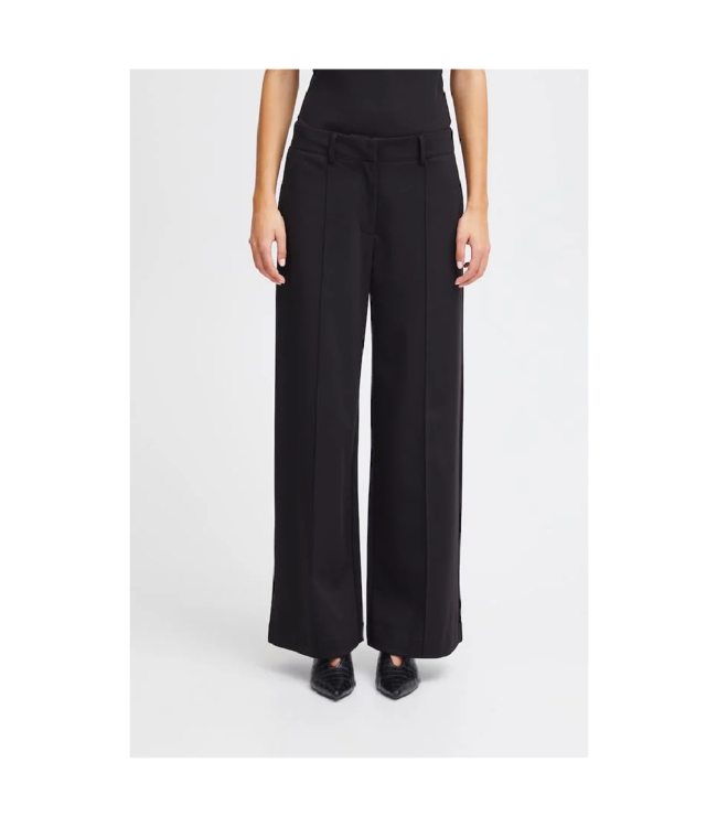 ICHI Kate Wide-Leg Slash Pocket Pant