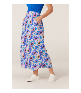 Dixie Shop Online Solid-colour pure cotton midi skirt with