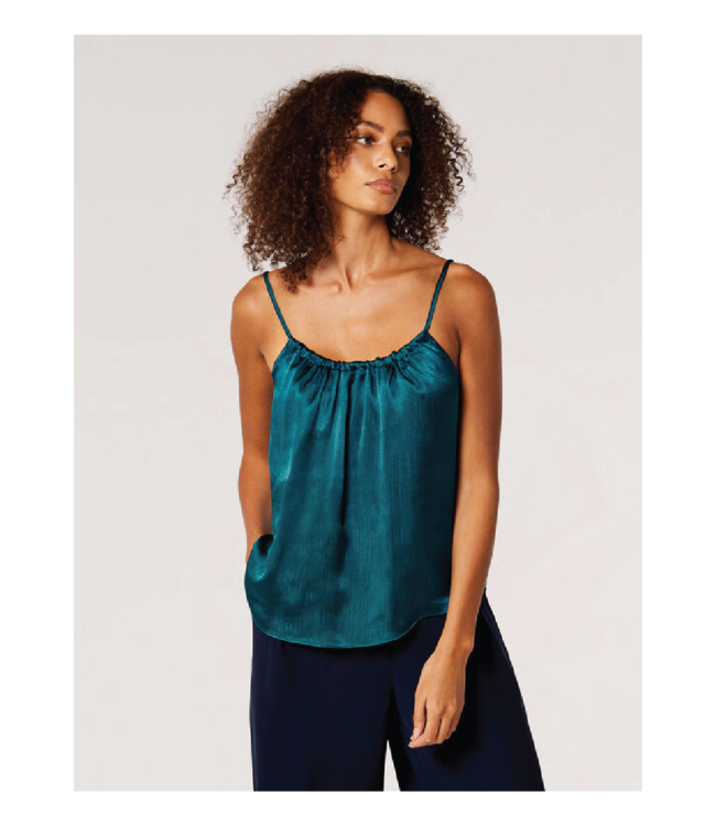 Apricot Crinkle Satin Cami  Shop Women's Dressy Spring Tops at