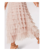 Apricot Tulle Layered Midi Skirt