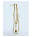 espy Astro Triple Chain Pendant Necklace