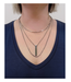 espy Triple Chain Pendant Necklace