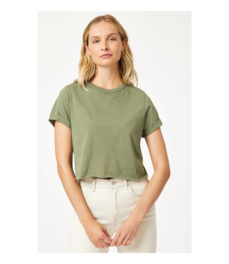 Mavi Crop Unfinished Tee