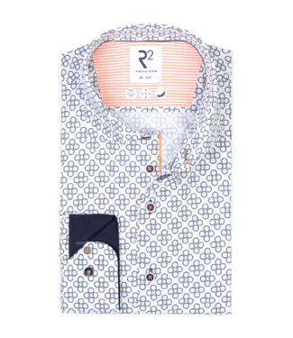 R2 Amsterdam Circle Print Button-Up