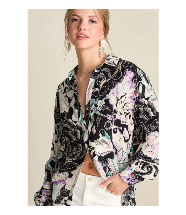 POM Amsterdam Milly Island Life Button-Up