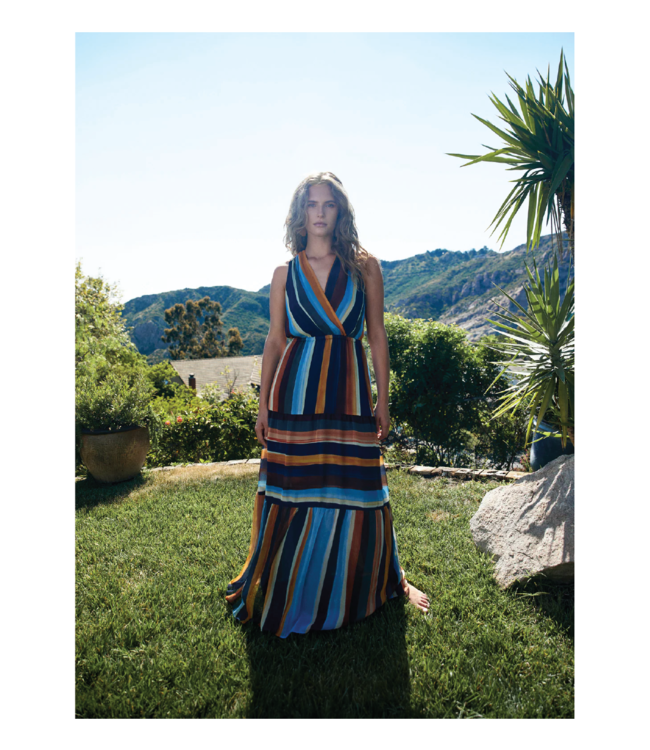 Iris Setlakwe Multi Stripe Long Dress