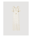 Apricot Hand Sequin Dot Kaftan Dress