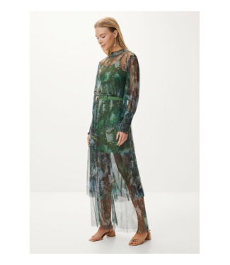 Lezalez Sheer Printed Dress w/ Lining