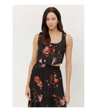 Lezalez Floral Corset Top