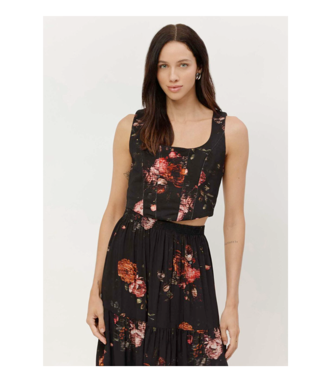 Lezalez Floral Corset Top