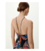 Lezalez Halter Butterfly Print Jumpsuit