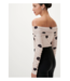 Lezalez Off Shoulder Polka-Dot Top