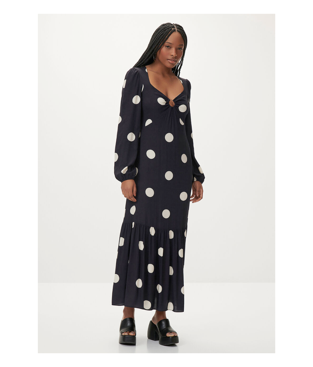 Lezalez Keyhole Polka Dot Dress Women s Event Dresses espy
