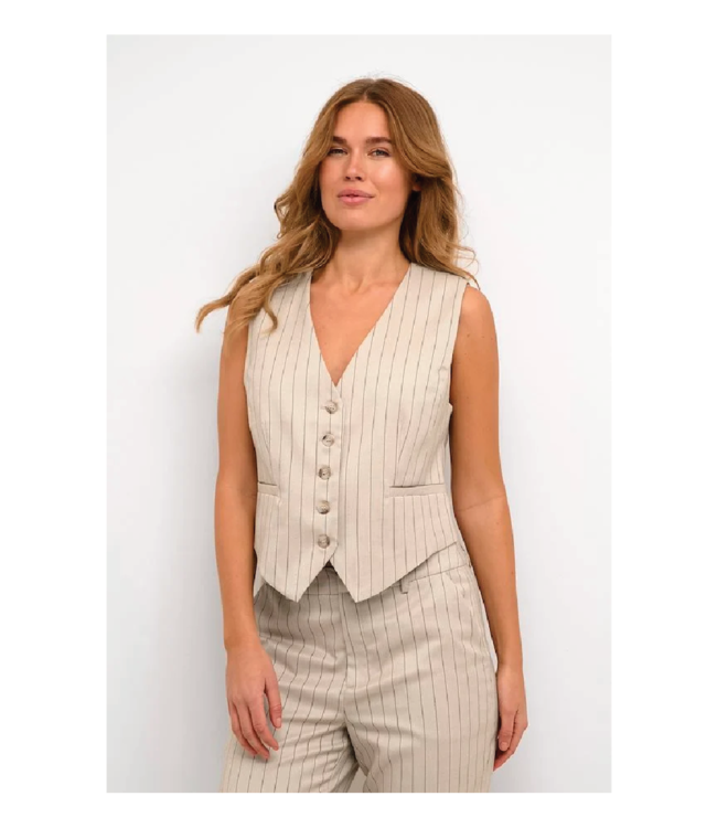 Kaffe Agathe Pinstripe Vest