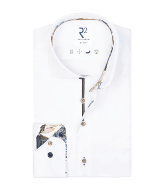 R2 Amsterdam White Button-Up With Details