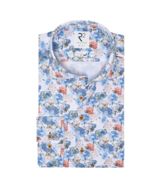 R2 Amsterdam Floral Pattern Button-Up