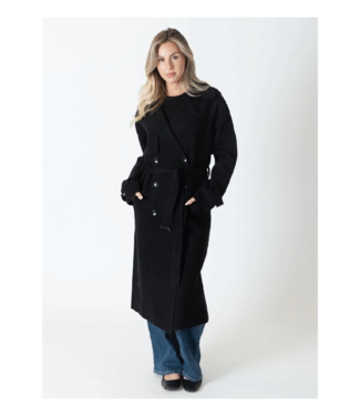 Lyla & Luxe Preston Knit Trench Coat