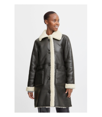 B. Young Asanne Faux Sheerling Coat