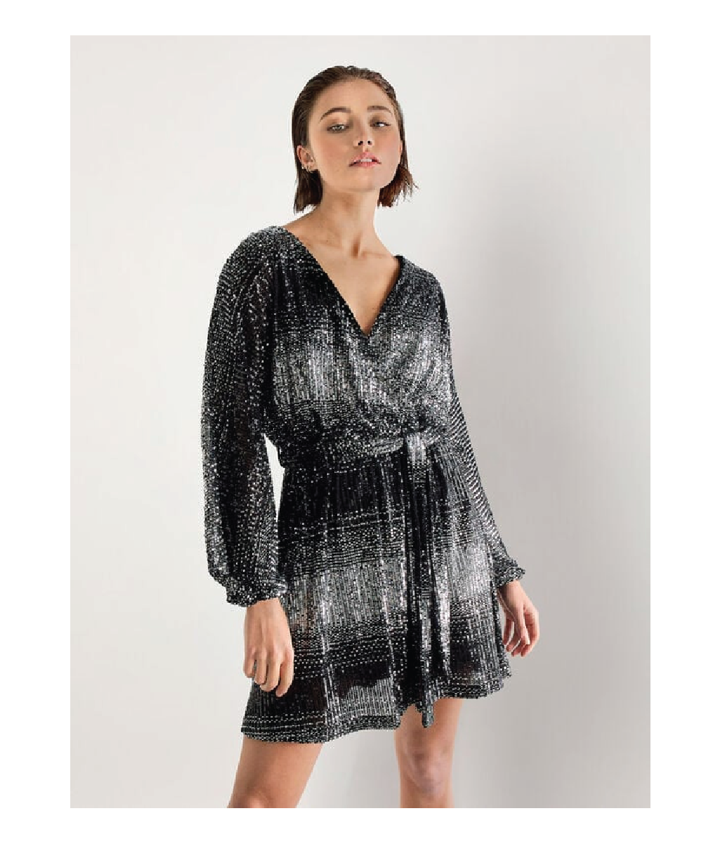 Apricot Ombre Sequin Batwing Dress Shop Event Dresses at espy espy