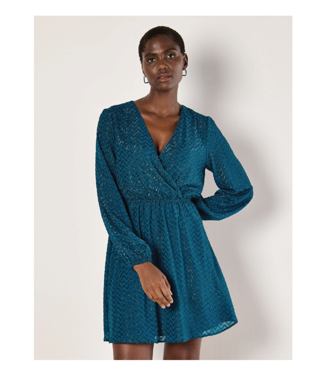 Apricot Chevron Wrap Mini Dress Shop Women s Event Dresses at espy espy