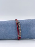 Nanis Red Leather wtih SS Cuffs