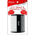 Annie 2 in 1 Beard/Mustache Comb