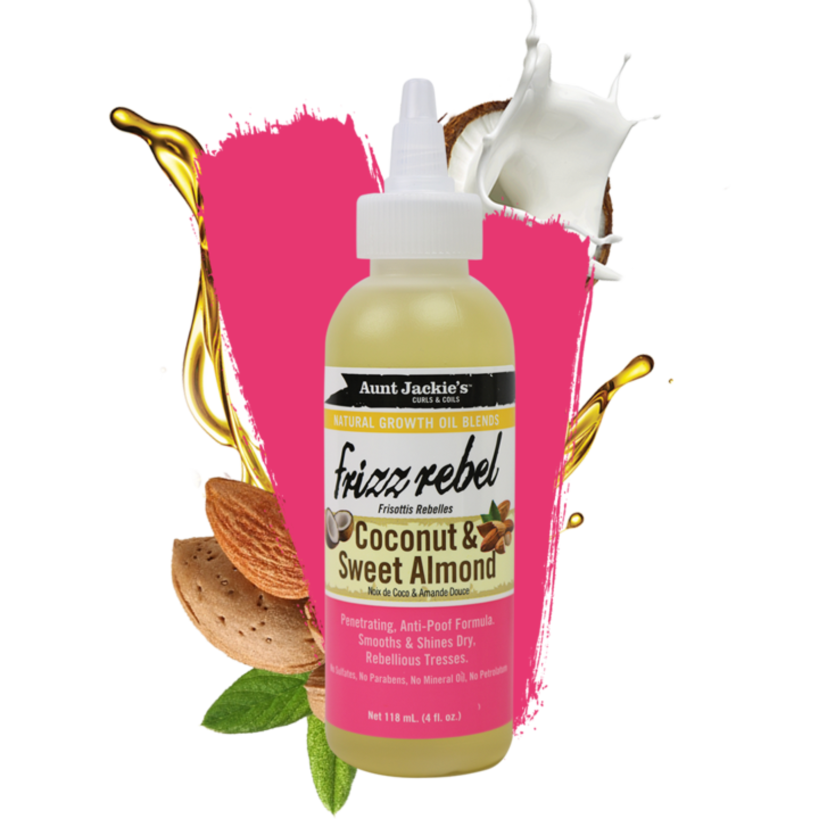 Aunt Jackie's Frizz Rebel Natural  Growth Oil