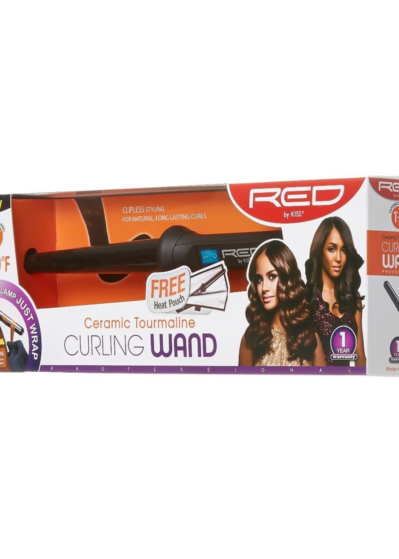 Red By Kiss Red 1" to 1/2" Curling Wand