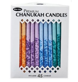 Candles Premium Chanukah Multicolored speckle