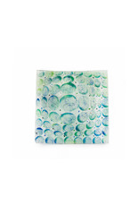 Matzah Plate  Green/Blue Artisanal