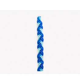 Candles Havdala Blue&W Braid