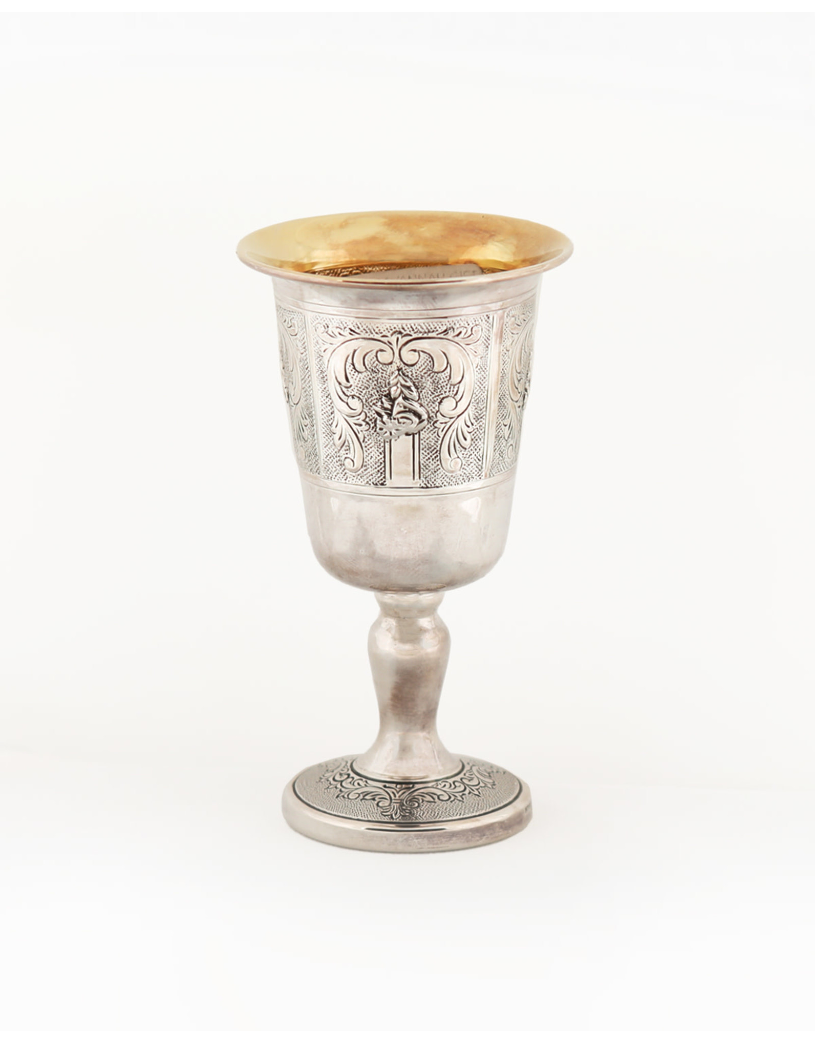 Kiddush Cup SS w/ Stamped Design