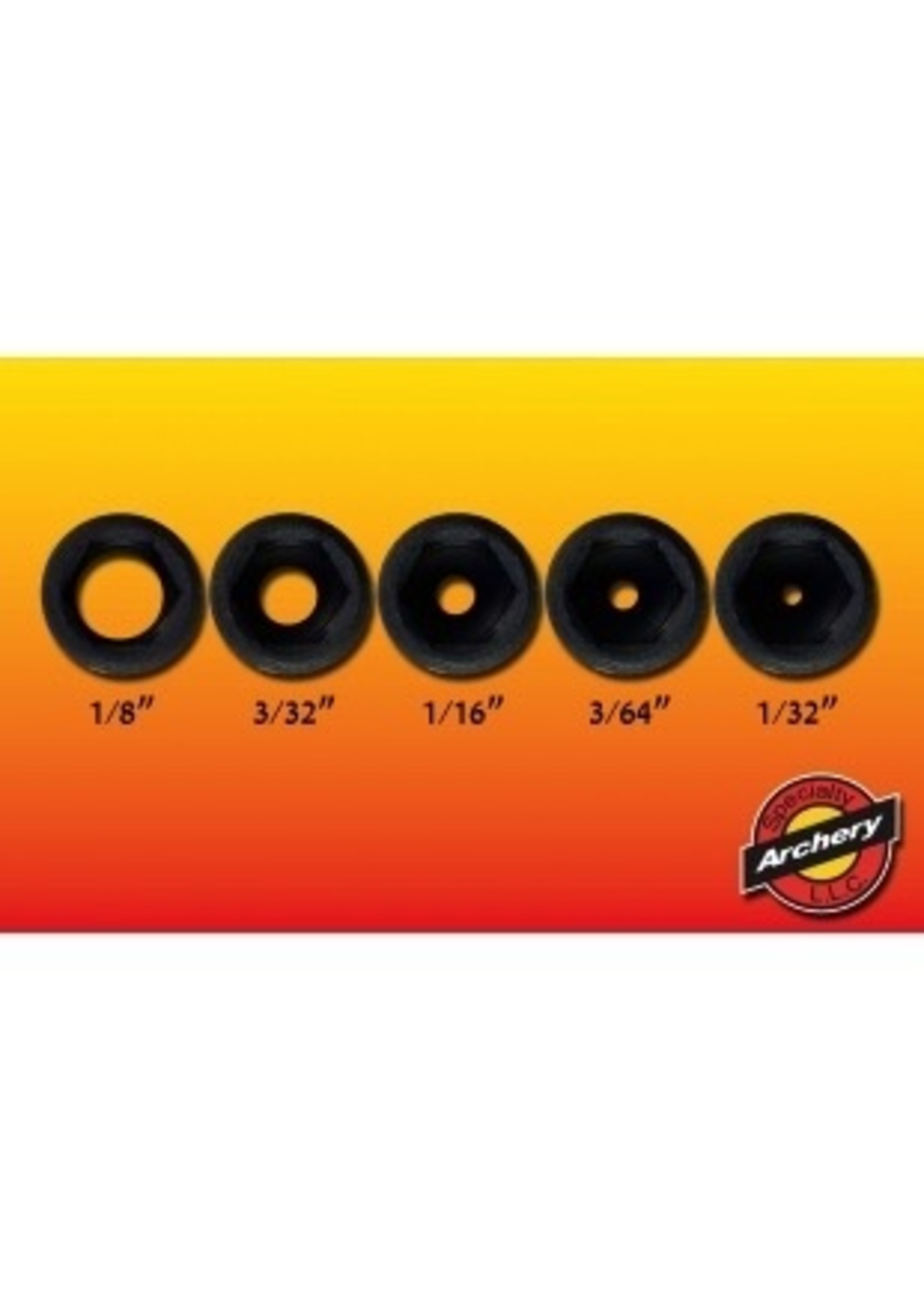 Specialty Archery Specialty Apertures- Pro Series, Ultra Lite, and Large Peeps