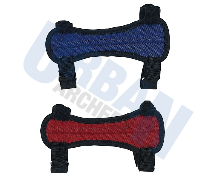 SAS 8" Black Armguard Archery Bow Range With 3-Strap Buckles