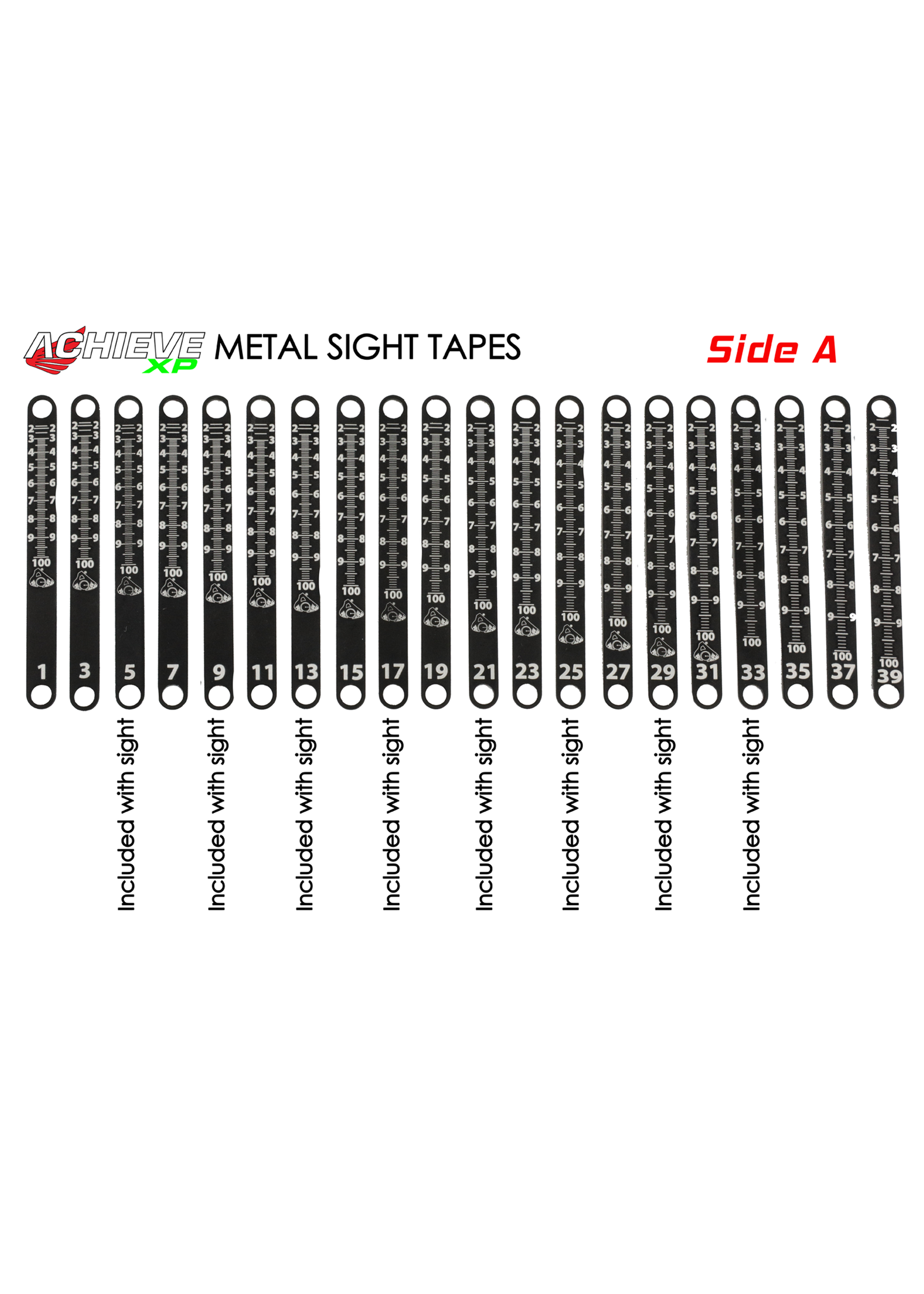 AXCEL SIGHTS Axcel Achieve XP Metal Sight Tapes