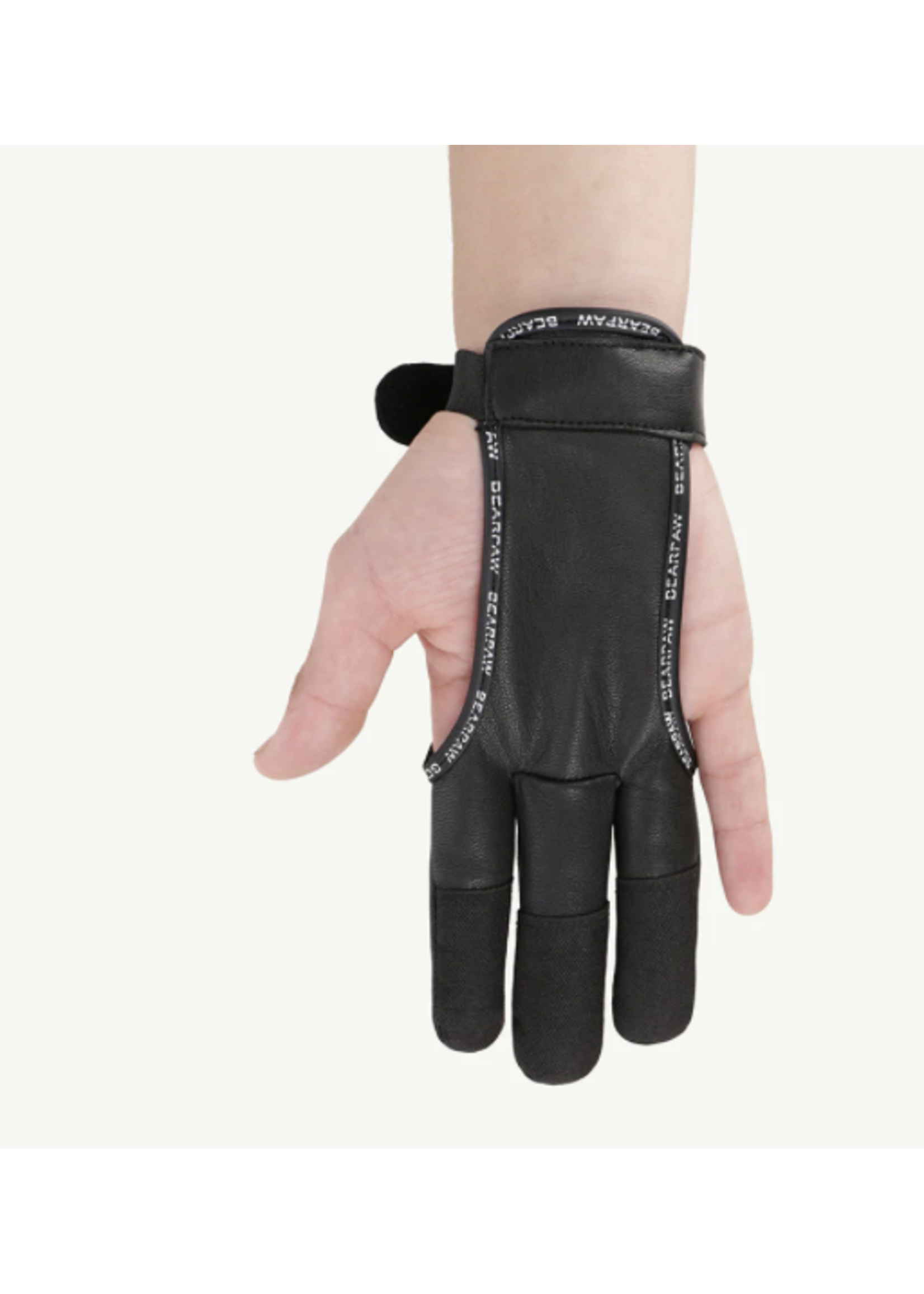 Bearpaw Bearpaw Easy Leather Shooting Glove Black