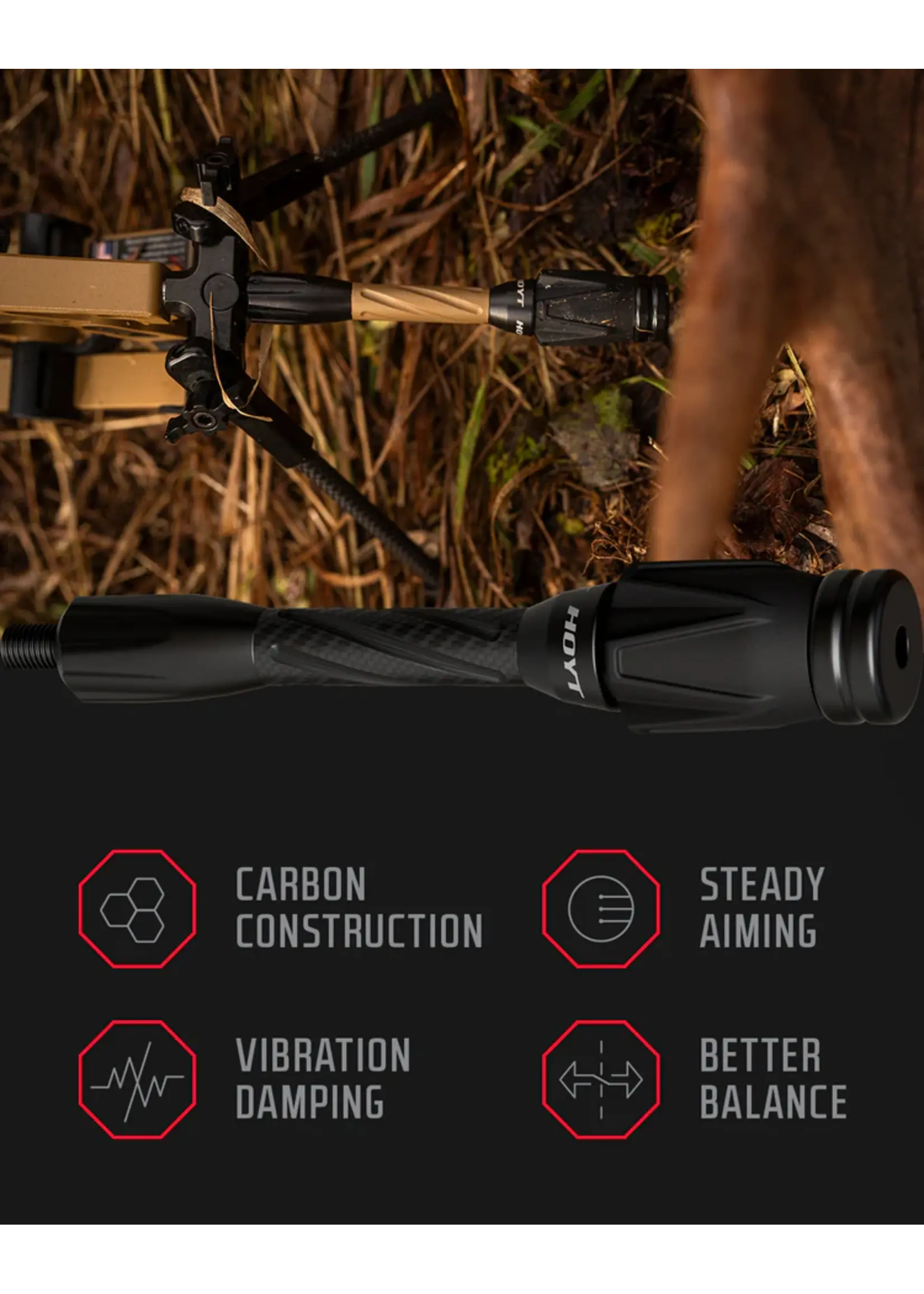Hoyt Hoyt Stealth Pro Series Stabilizer 10"