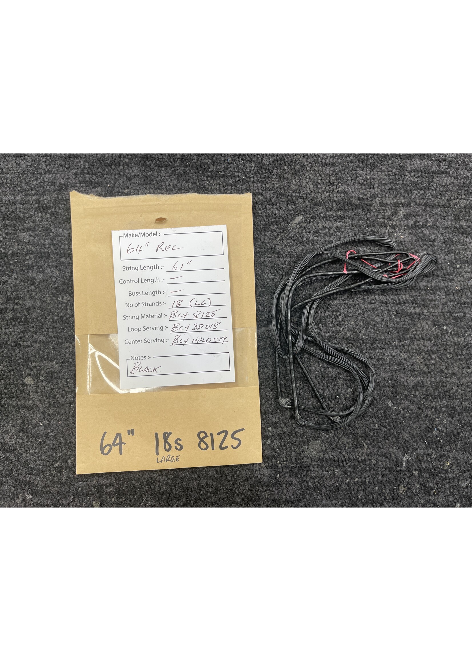 Helix Performance Strings Helix Premade Recurve String 64" Black