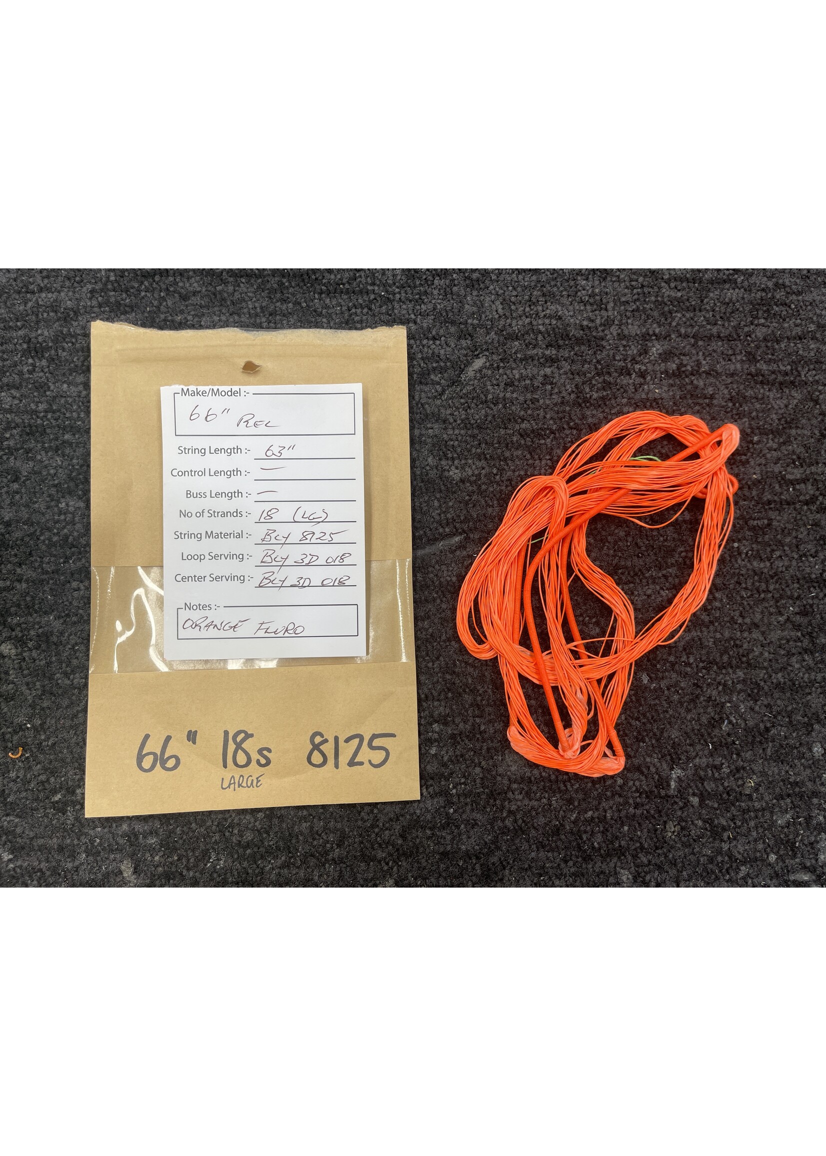 Helix Performance Strings Helix Premade Recurve String 66" Fl Orange