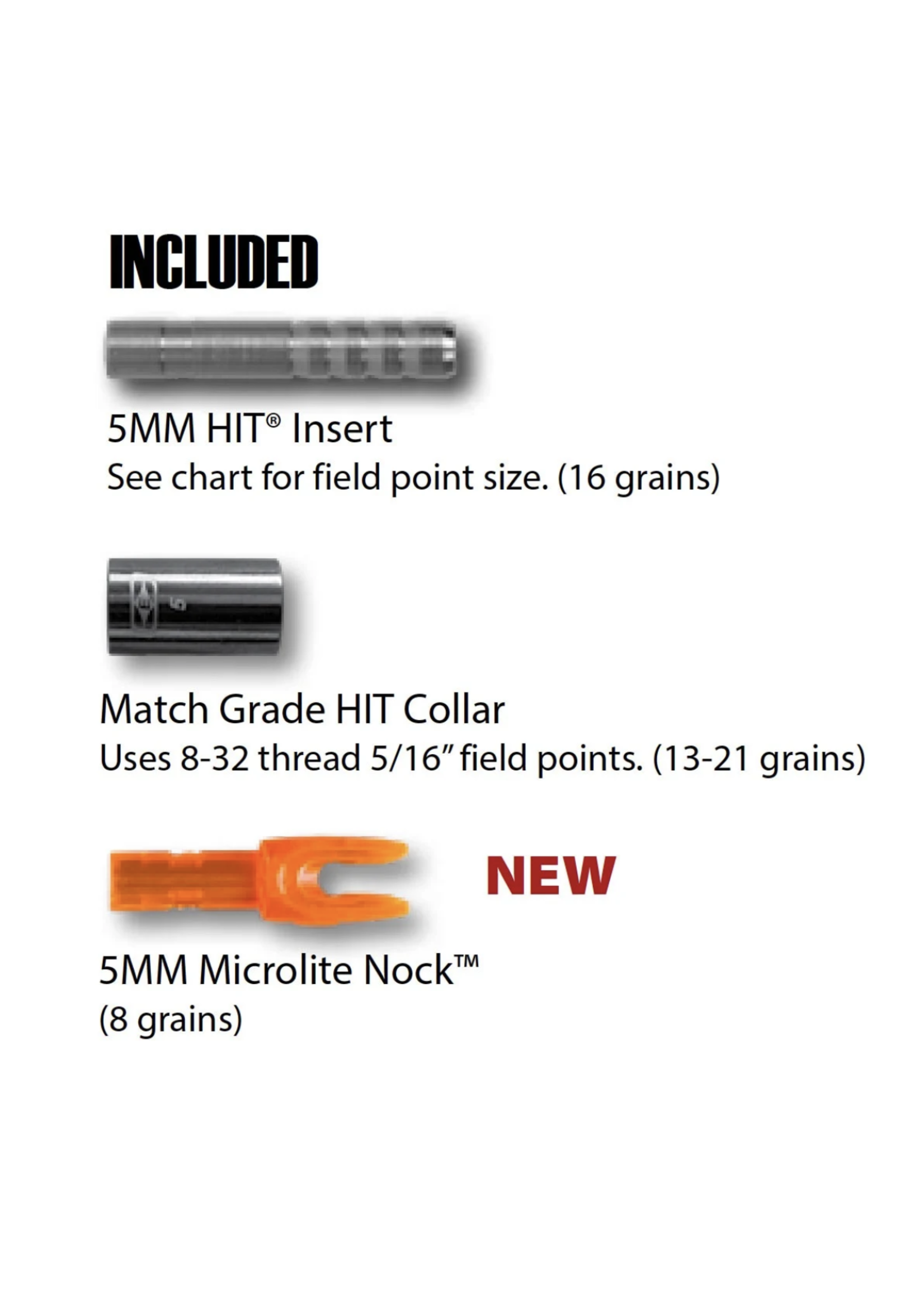 Easton Archery Easton 5.0 MatchGrade PreMade Arrows 6pk