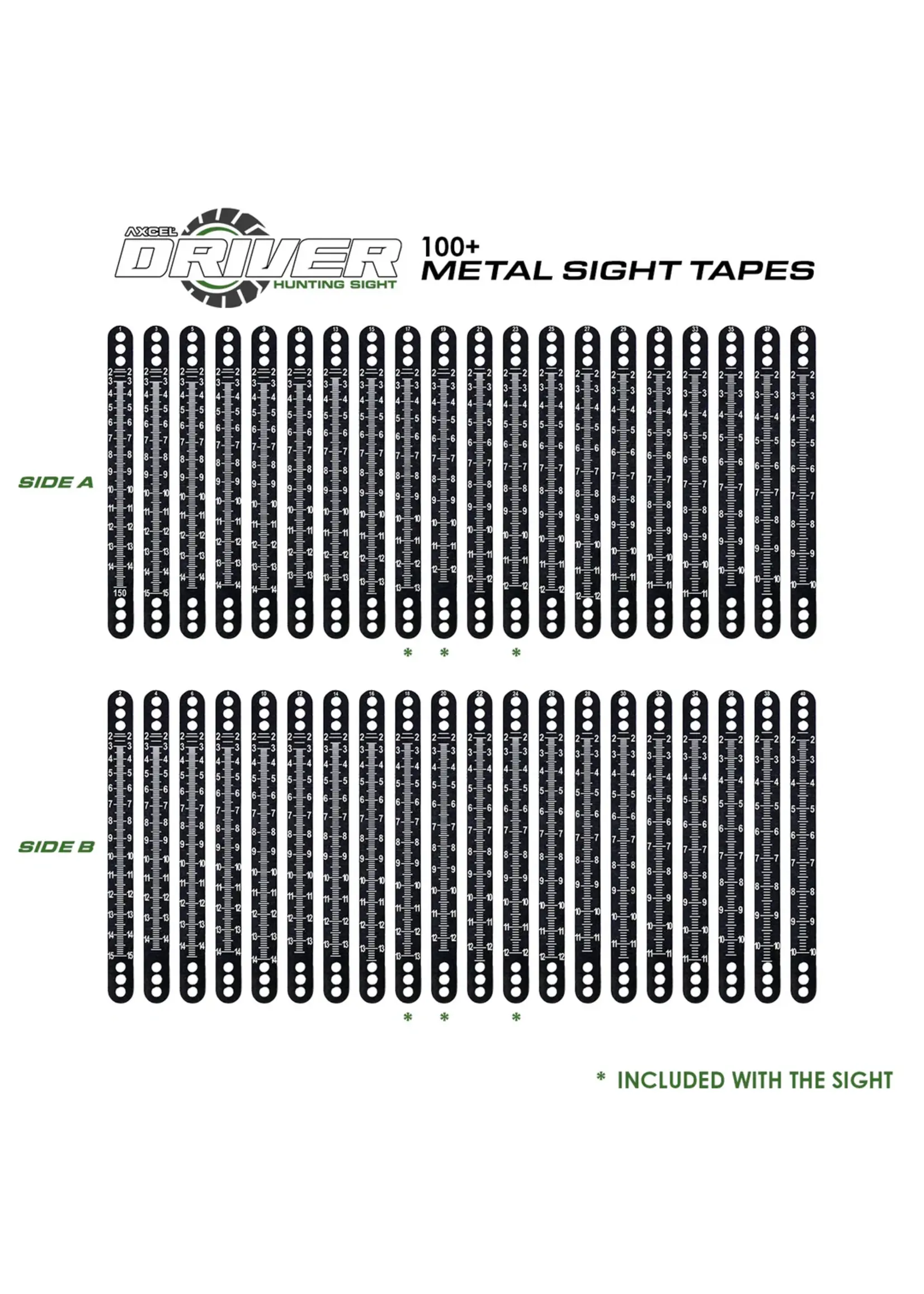 Truball/Axcel Axcel Driver Metal Sight Tapes