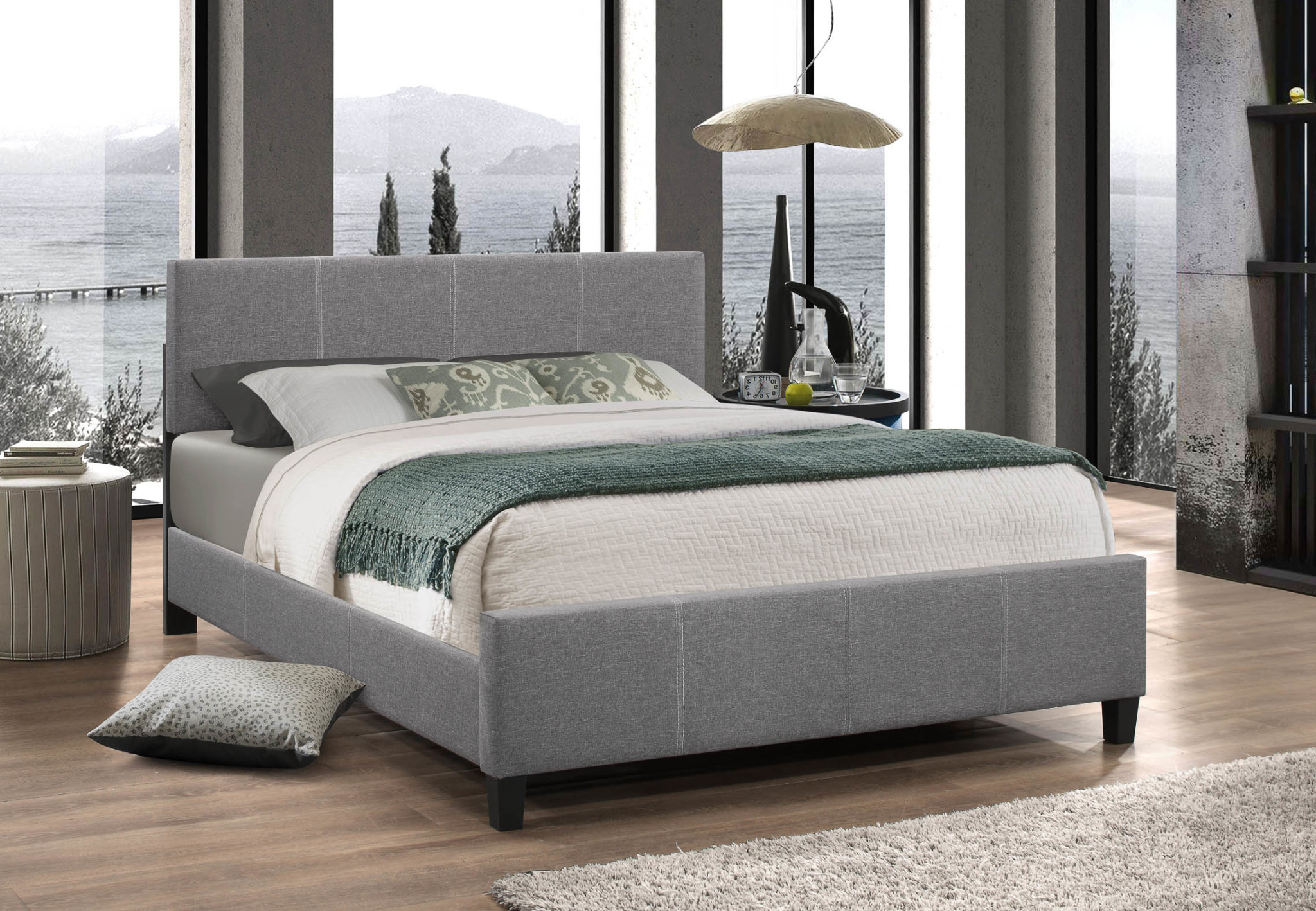 Clasico Fabric Platform Bed Dani S Furniture