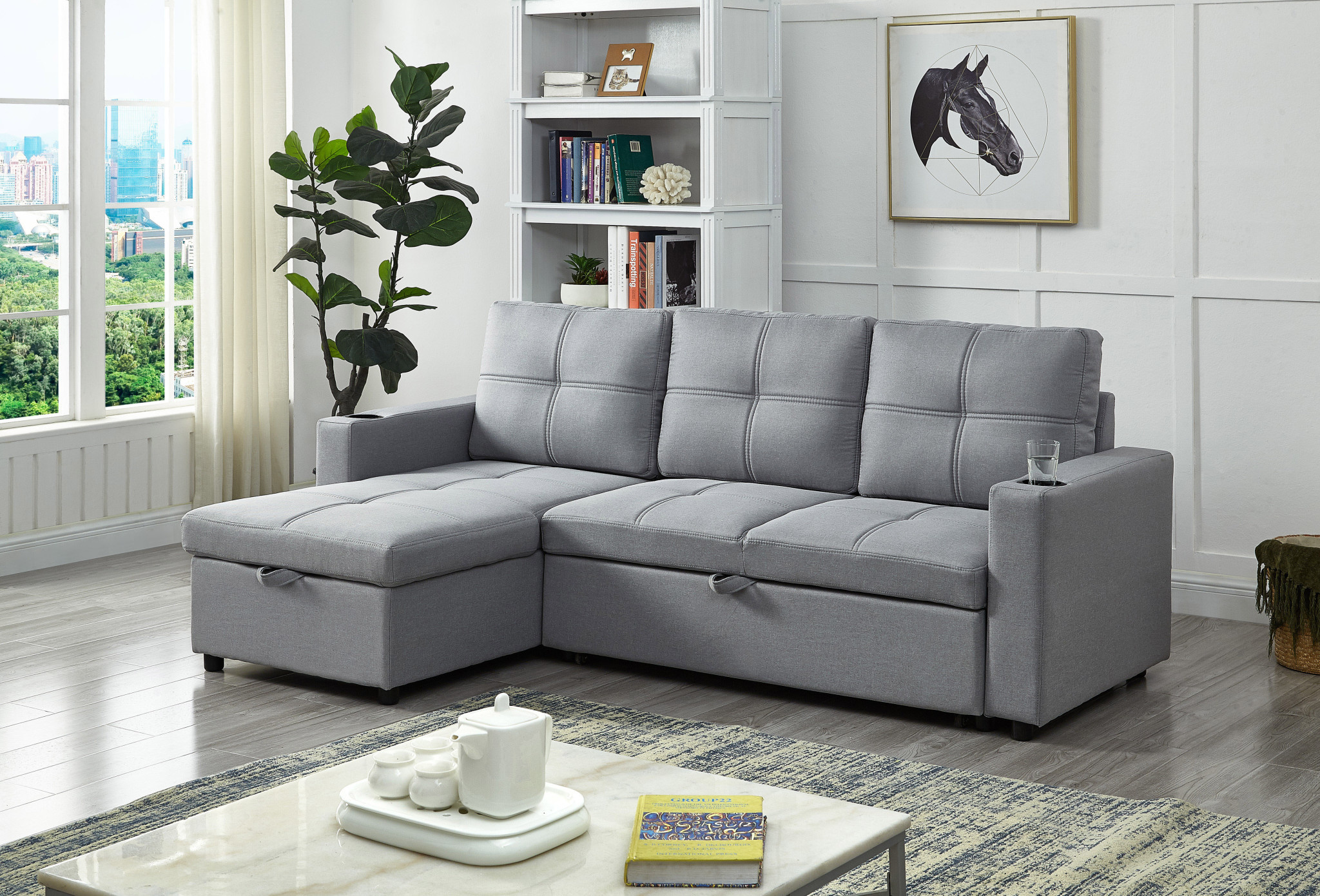 restaurant sectional sofa bed
